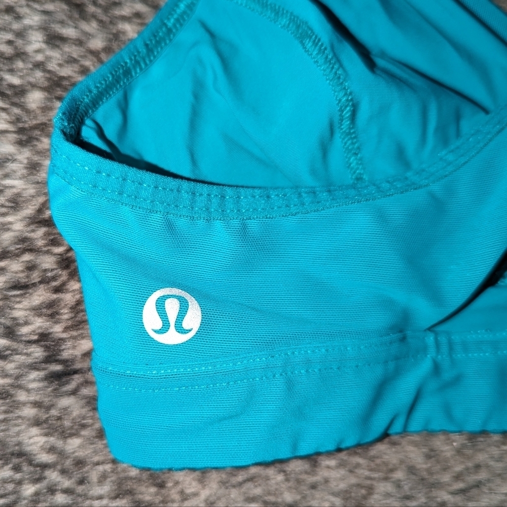 Lululemon All Day Breeze Bra Viridian Green Mesh Women's 4 - Picture 10 of 12